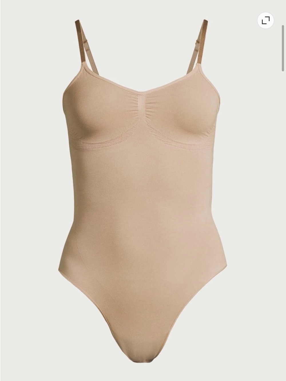 Joyspun Seamless Thong Bodysuit - Beige/Nude - Picture 3 of 10
